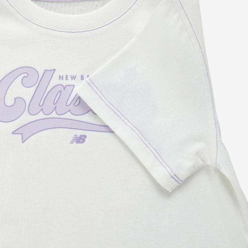 New Balance Half Club Kids Girls Crop T shirT Nk9ee2801g 10 shorT Sleeve Tee