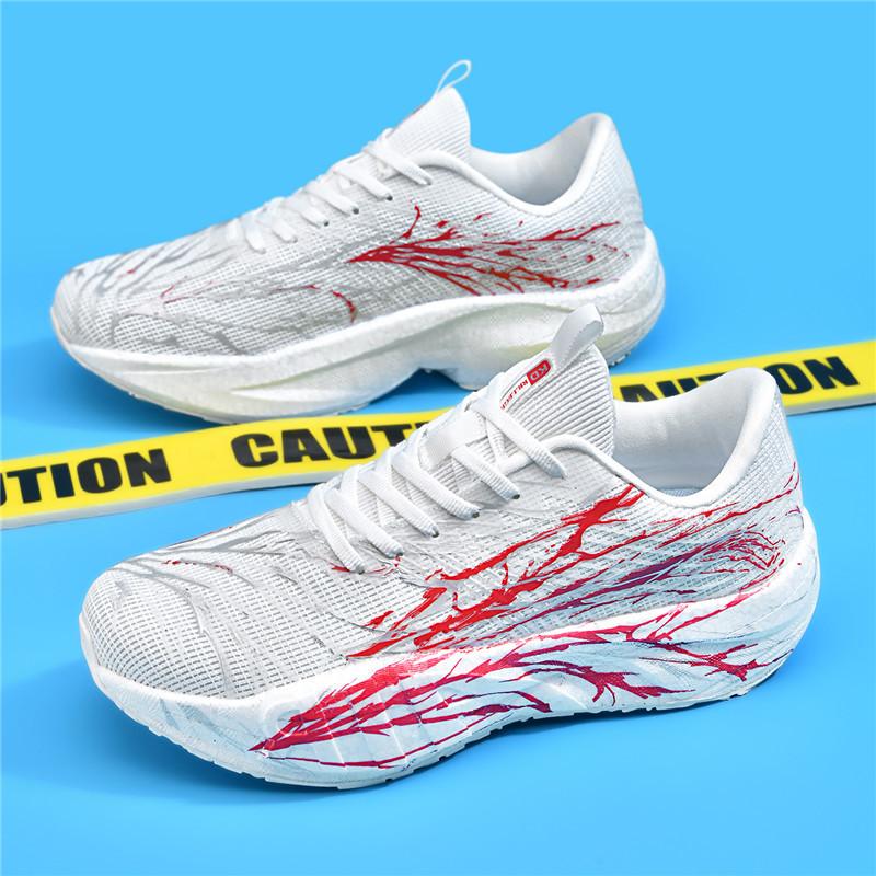 Youth professional marathon carbon board running shoes men's shoes carbon board older children's running shoes are really explosive shock-absorbing