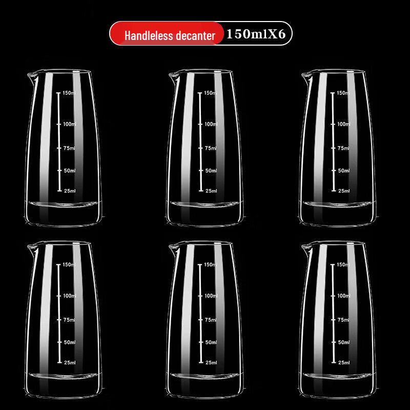 Graduated Glass Baijiu Shot Glass and Liquor Dispenser Set