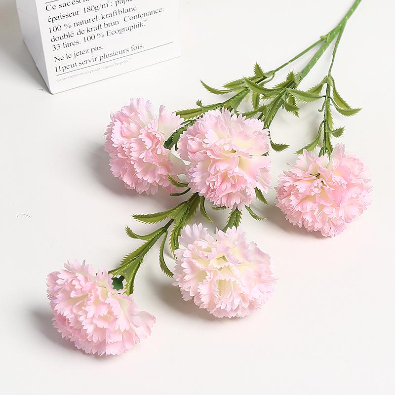 High-End Artificial Carnation Bouquet for Weddings and Home Decor