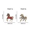 Classic Rhinestone Horse Brooches For Women Zodiac Animal Lapel Pins Casual Party Accessories New Year Gifts Friends