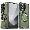 Case for Samsung Z FOLD 7 6 360 Degree Rotating Ring Holder Protective Case Full Coverage Plain Magnetic Shock Proof Tough Shell