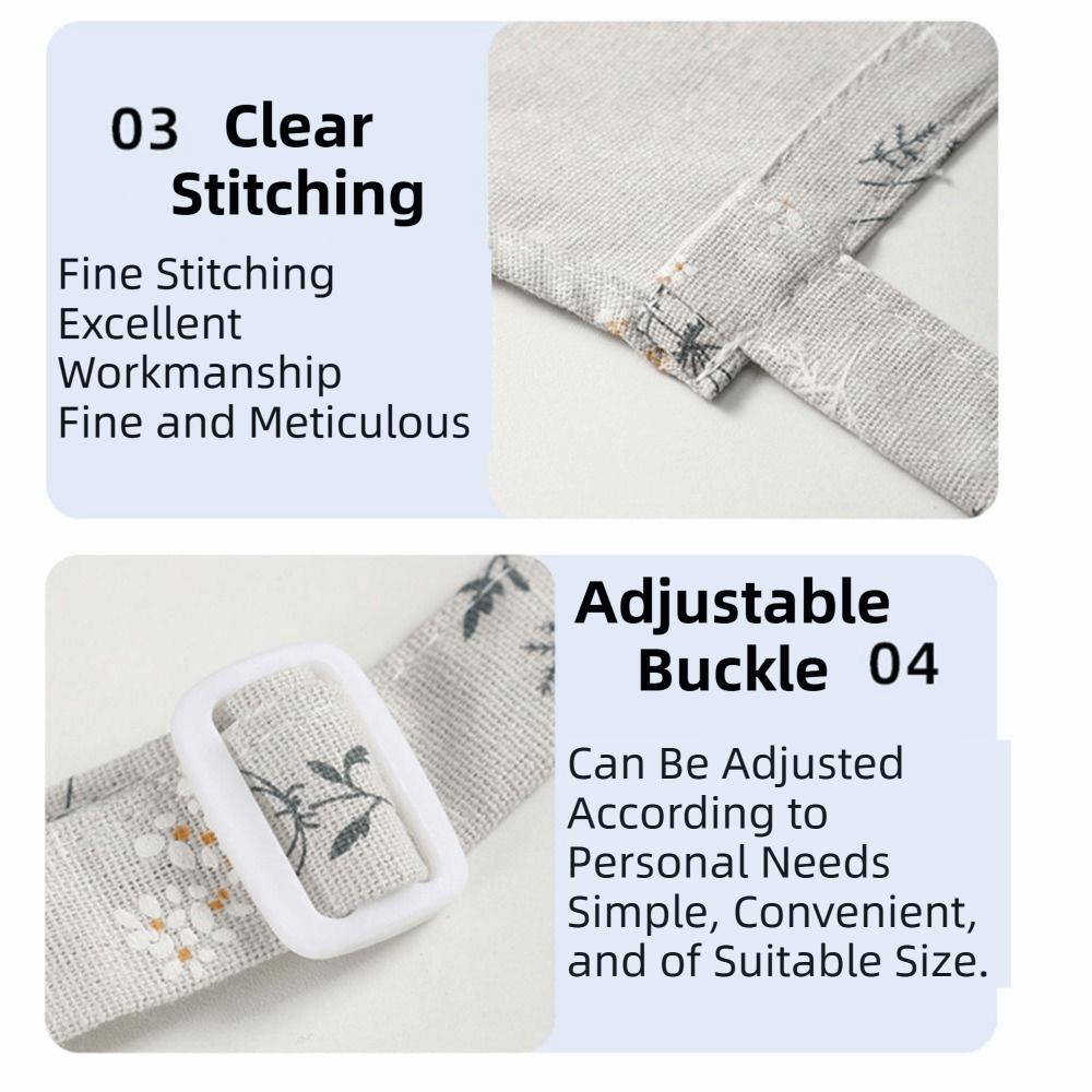 Floral Printed Kitchen Cooking Apron Breathable Anti-fouling Florist Apron with Pocket Adjustable Gardening Work Uniform