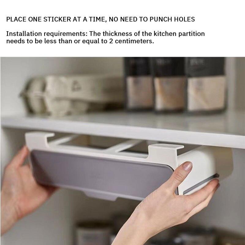 Storage Rack Kitchen Seasoning Bottle Seasoning Box Hanging Seasoning Tank Storage Rack Household Non Perforated 1PC