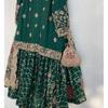 Indian Bollywood Designer Salwar Kameez Paksiatni Beautiful Ethnic Sharara Suit
