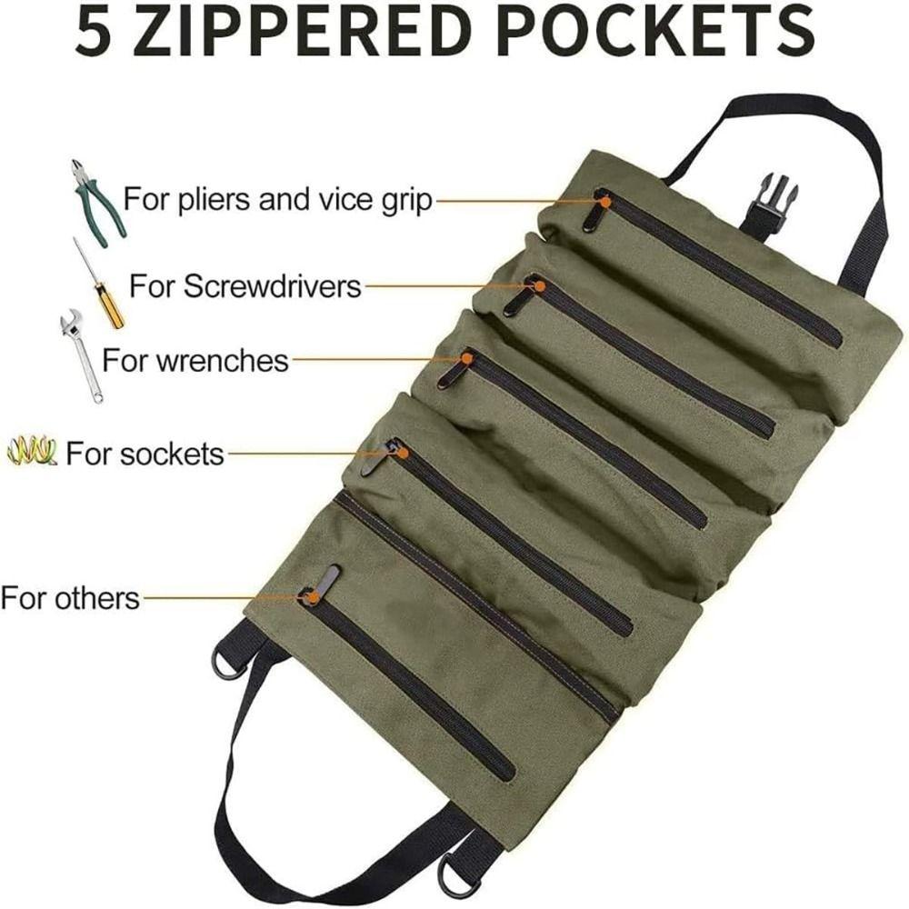 Heavy Duty Toolkit Storage Bag Waterproof Tool Organizer Tool Pouch  For Electricians Repairman