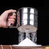 Hand-held Small Flour Sieve Baking Utensils Stainless Steel Manual Sieves Cup Stainless Steel Powder Sieve Kitchen Baking Tools