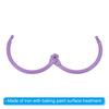 10Pcs Loose Leaf Binder Rings Book Hoops Metal Flash Card Book Binding Rings for Key Chain Index Card Scrapbooks Office Supplies