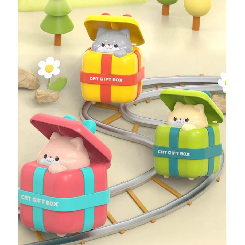 Preschool Learning Toy With Pressing Slider Cat For Early Education Kids