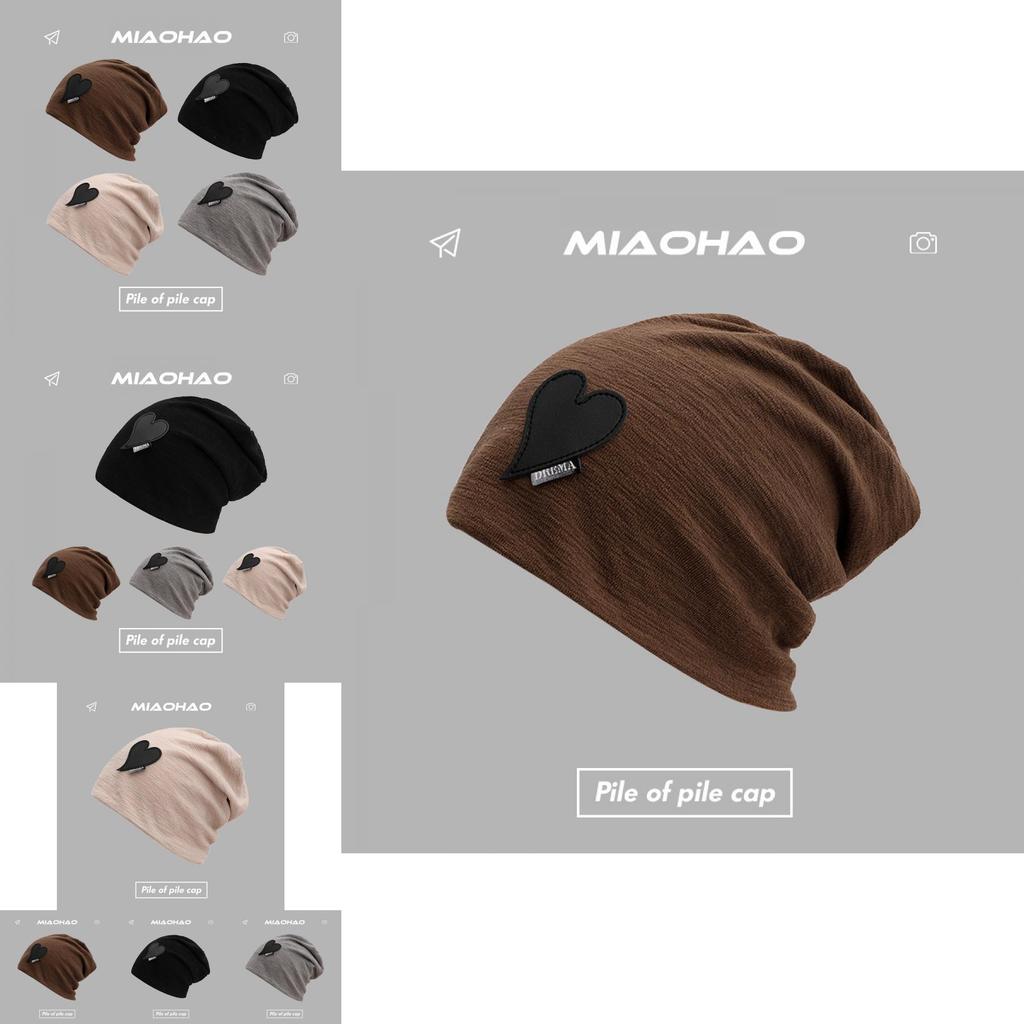 Trendy High Top Beanie For Women Fall And Winter Soft Cotton Ladies Hat