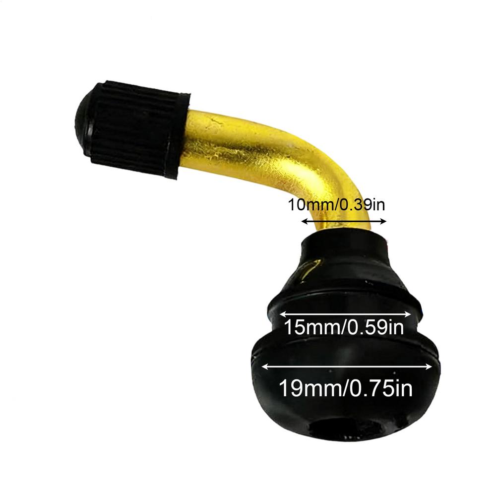 Tire Valve Stems Bent 90 Degree Angled Universal Car Vacuum Tire Tubeless Tyre Valve Rubber Stems Wheels Parts Car Accessories