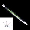 1Pc Nail Art Brush Dotting Tools 2 Way Sculpture Pen Silicone Head Carving Craft ,