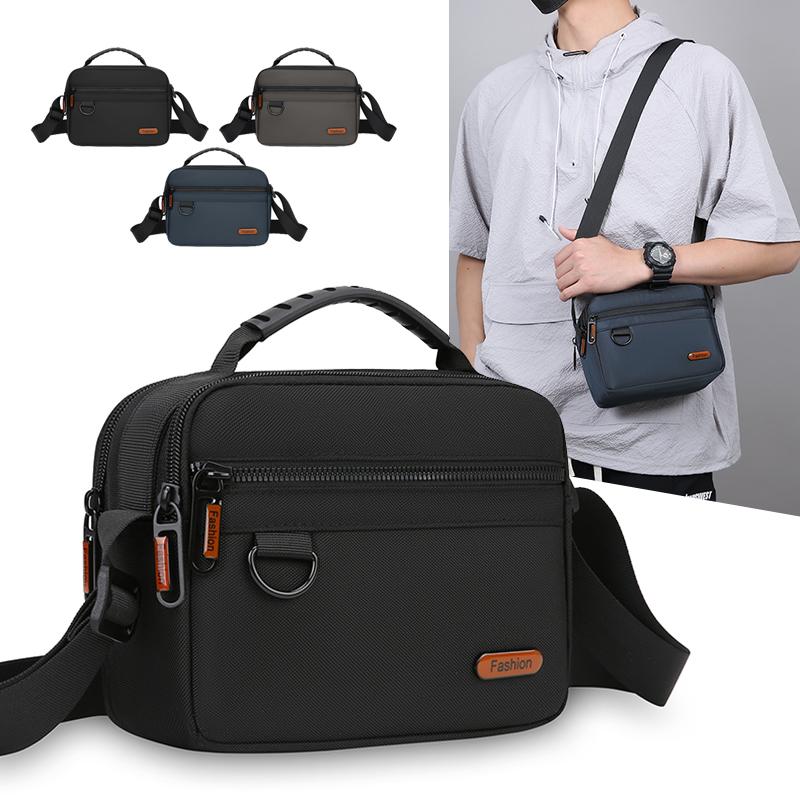 Borsa a tracolla da uomo alla moda - Borsa a spalla piccola leggera (Borsa a mano casual elegante ed alla moda per l'uso quotidiano)