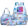 3-teiliges/Set Anime niedlich K-pop Bedruckter Rucksack mit Handtasche Federmäppchen für Teenager Schüler Mädchen Jungen Schultasche Schultasche Damen Große Kapazität Reisetasche