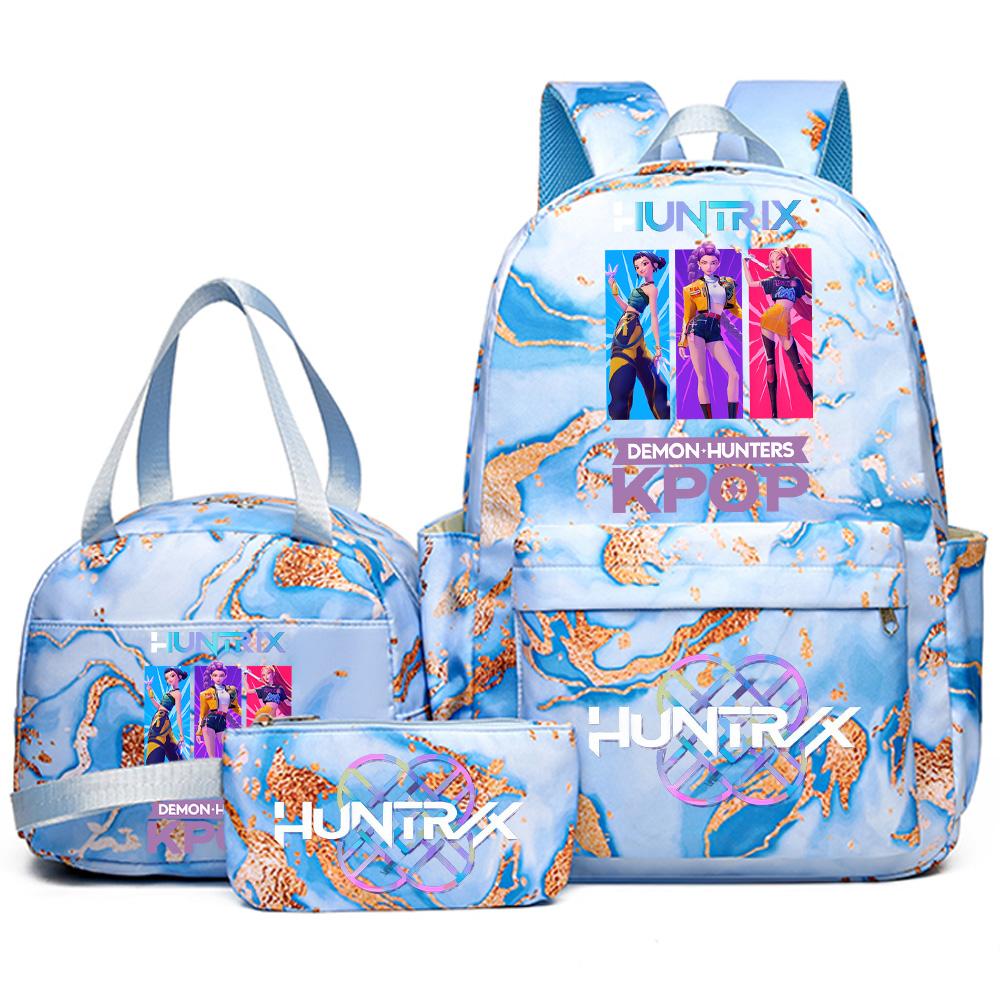 3-teiliges/Set Anime niedlich K-pop Bedruckter Rucksack mit Handtasche Federmäppchen für Teenager Schüler Mädchen Jungen Schultasche Schultasche Damen Große Kapazität Reisetasche