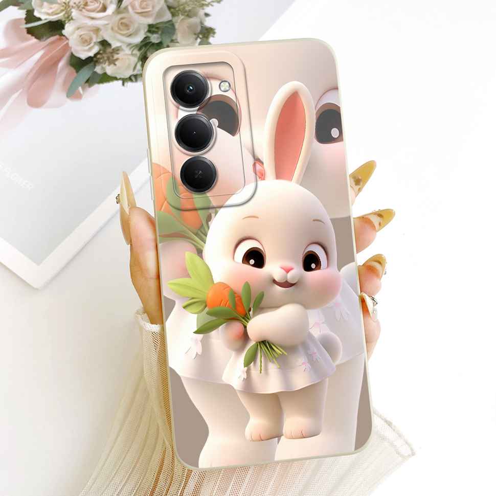 For Xiaomi Redmi 15 4G Case Lovely Cat Rabbit Cover Soft Silicone Phone Case For Xiaomi Redmi 15 Redmi15 4G Bags 6.9''