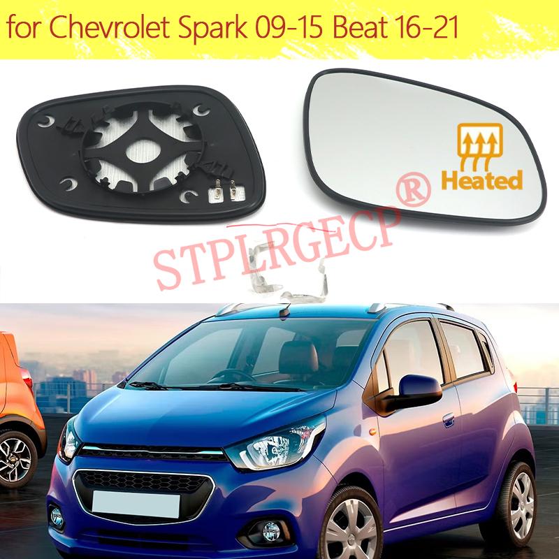 1pc Car Auto Left or Right Hand Side Door Wing Reaview Mirror Glass Heated Replacement for Chevrolet Spark 09-15 Beat 16-21