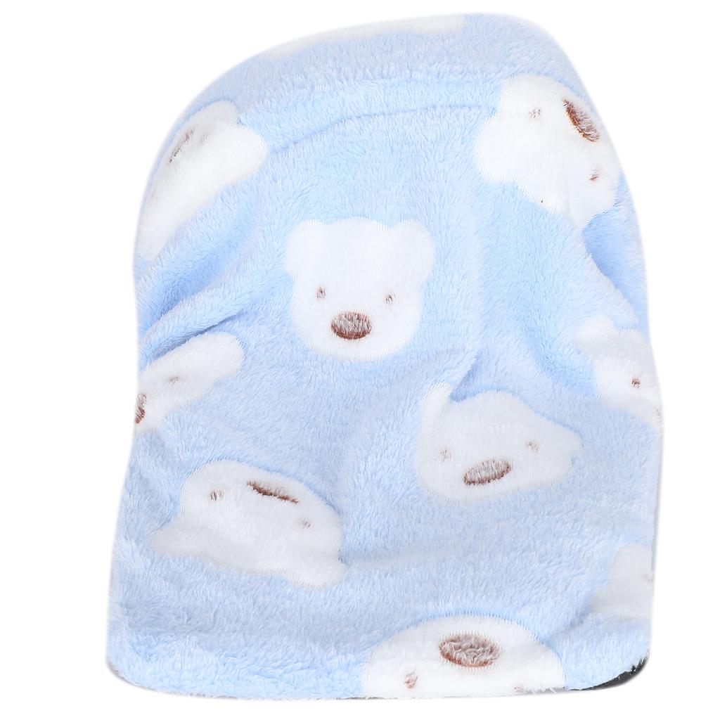 Mini Haustier Winter Schlafbett Käfig Abnehmbar Hamster Meerschweinchen Warmes Haus Höhle(Blau L)