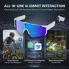 Occhiali Sportivi Intelligenti da Uomo con Fotocamera HD da 32MP, Chiamate Bluetooth, Audio a 360°, Occhiali da Sole da Ciclismo, Assistente AI, Riprese Anti-shake, Nuovi