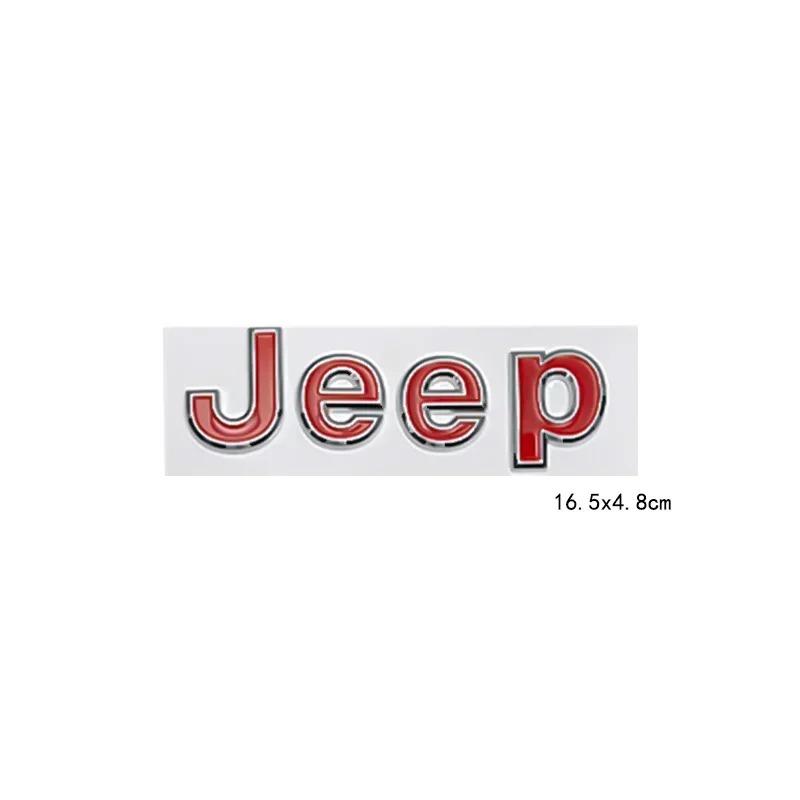 New16.5cm Car Side Body Trunk Sticker Badge for JEEP Logo Wrangler Grand Cherokee Compass Renegade Patriot Rubicon Liberty JK XJ