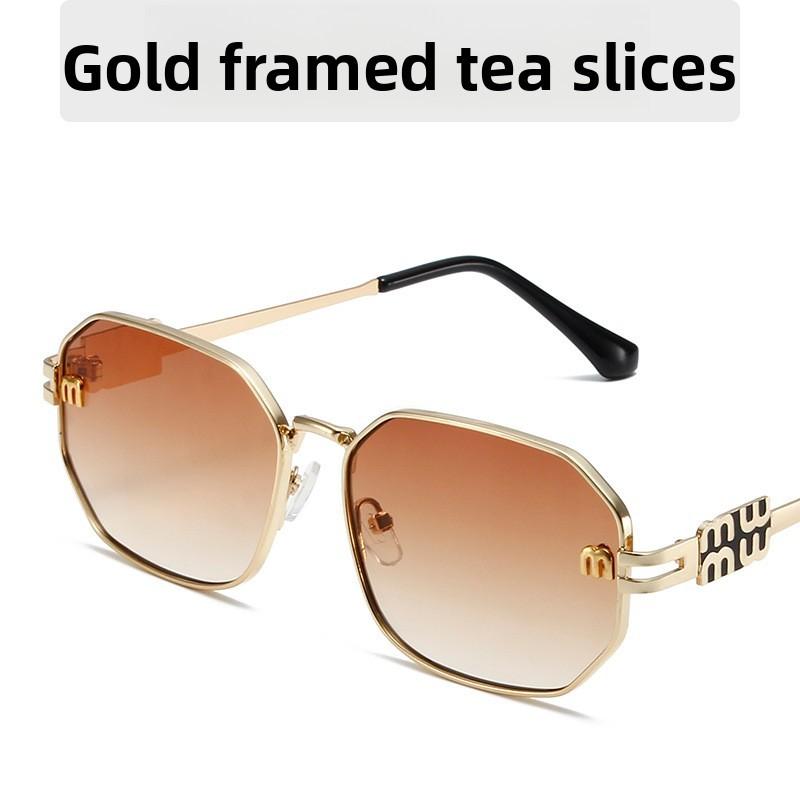 Modern Polygon Sunglasses For Women Uv400 Sun Protection Outdoor Fashion Accessory