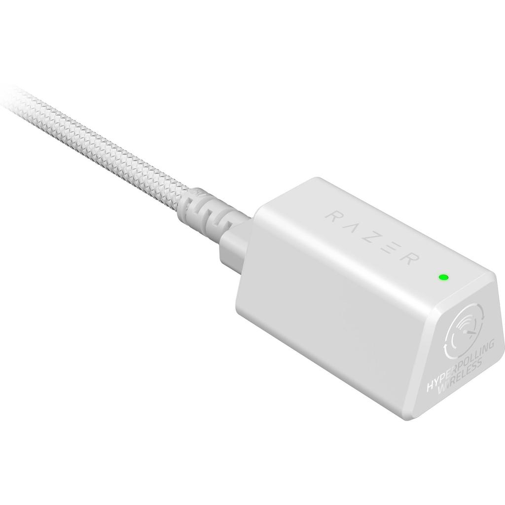 Razer Viper V3 Pro White Edition Wireless Gaming Mouse Dongle at with Focus Pro 35K 35000 Optical and 6 Buttons (8000Hz Included, Ultra-Lightweight