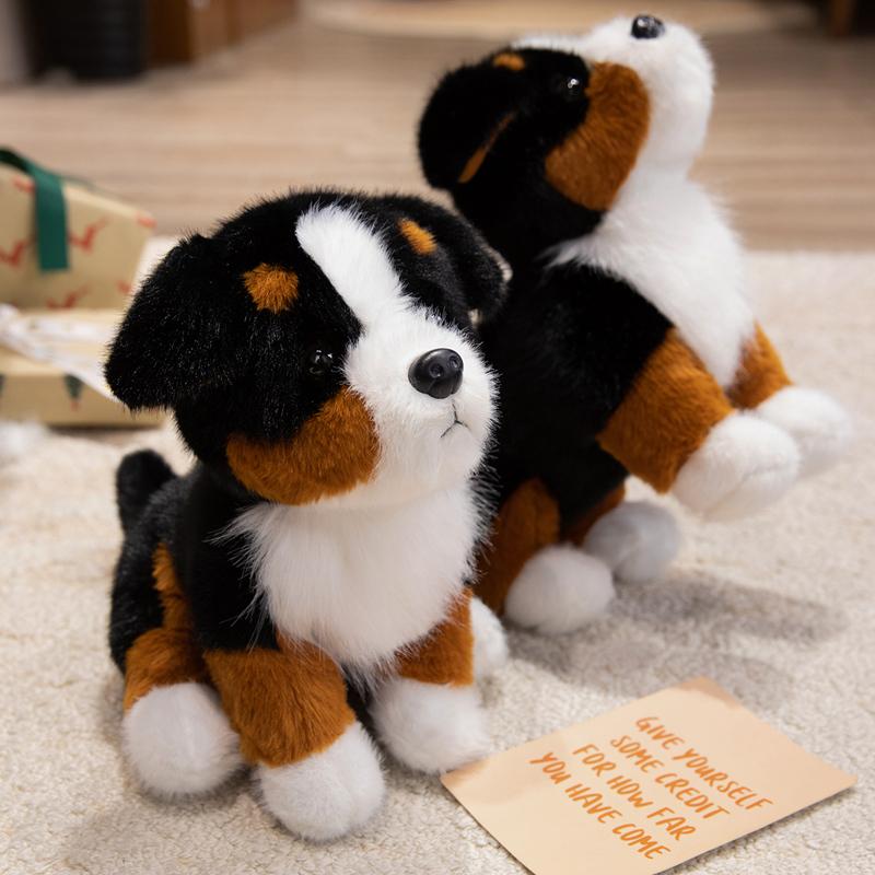 Realistisches Berner Sennenhund Welpen Plüschtier Weiches Flauschiges Kuscheltier Ideale Heimdekoration Sofa Schreibtisch Geschenk Für Mädchen