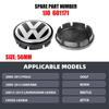 VW 4pcs 56/65/66mm Car Wheel Center Cap Hub Cover Badge For VW  GTI Golf Cross Lavida Passat Magotan Polo Touran Beetle EK1 g1