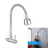 Upgrades Steel Kitchen Faucet Wall Mount Single Cold Tap 360 Rotation Kitchen Sink Faucet Simple Installation for House