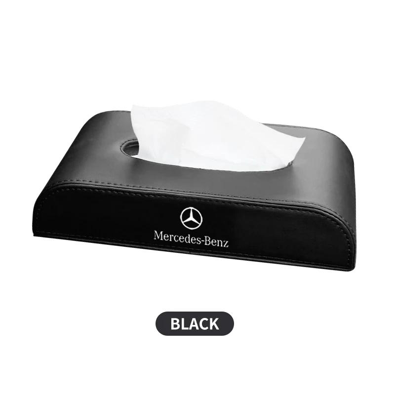 

Кожаная коробка для салфеток в автомобиль для Mercedes Benz C180 C200 C260 C300 W108 W124 W126 W140 W168 W169 W176 Автомобильные аксессуары для интерьера