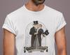 Vintage Stylish Art Deco Gay Men Kissing Pop Cotton Unisex Tee T-Shirt