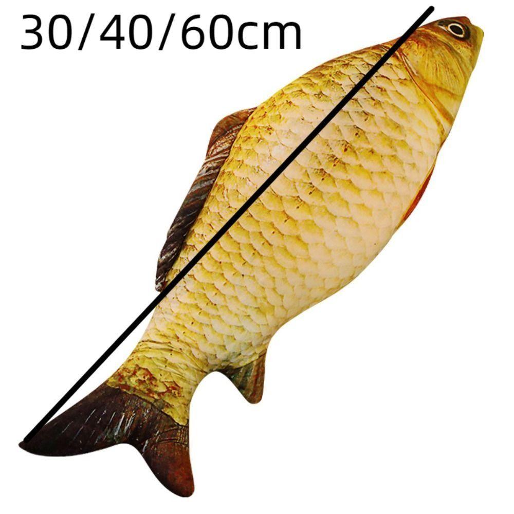 Simulation Fish Stuffed Animal Carp Soft Animal Simulation Fish Plush Doll Pet Cat Favor