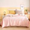 Plaid Blanket for Bed Double Queen King Bedspread Gauze Summer Thin Towel Quilt Coverlet Autumn Winter Sheet Bed Sofa Cover
