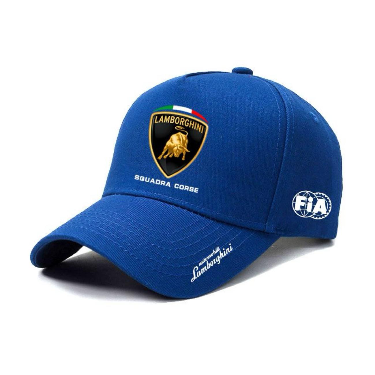Baseball Cap Men s Women s Cap Adjustable Baseball Outdoor Summer Sports Hat For Lamborghini Urus Huracan Aventador Premium синий