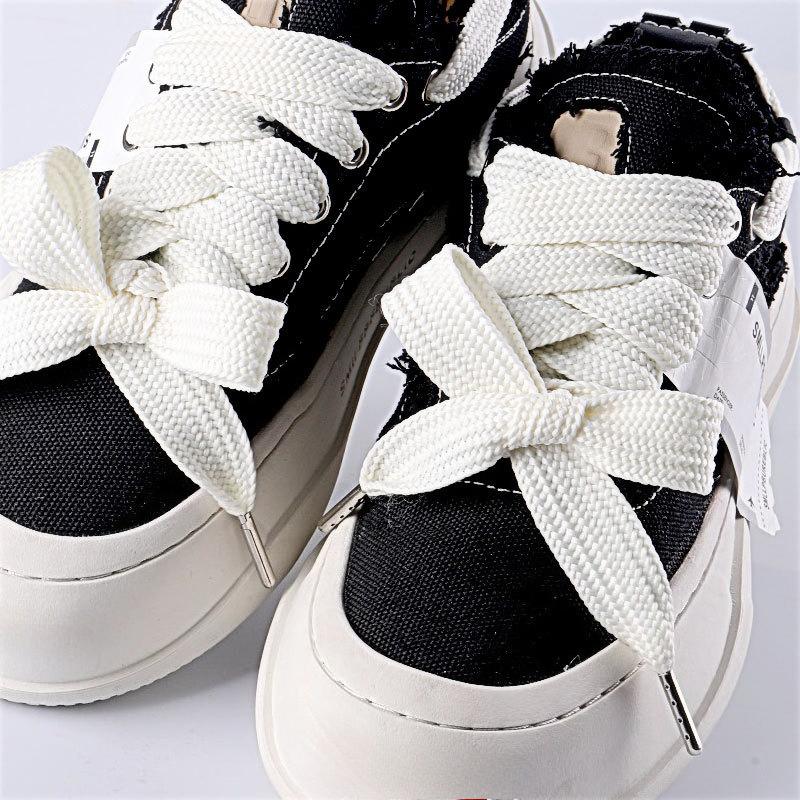 1Pair 2CM Wide Double Layered Thicken Shoelaces Sports Rope Non Elastic Leisure Men Women Sneaker Lacet Shoelaces Accessories