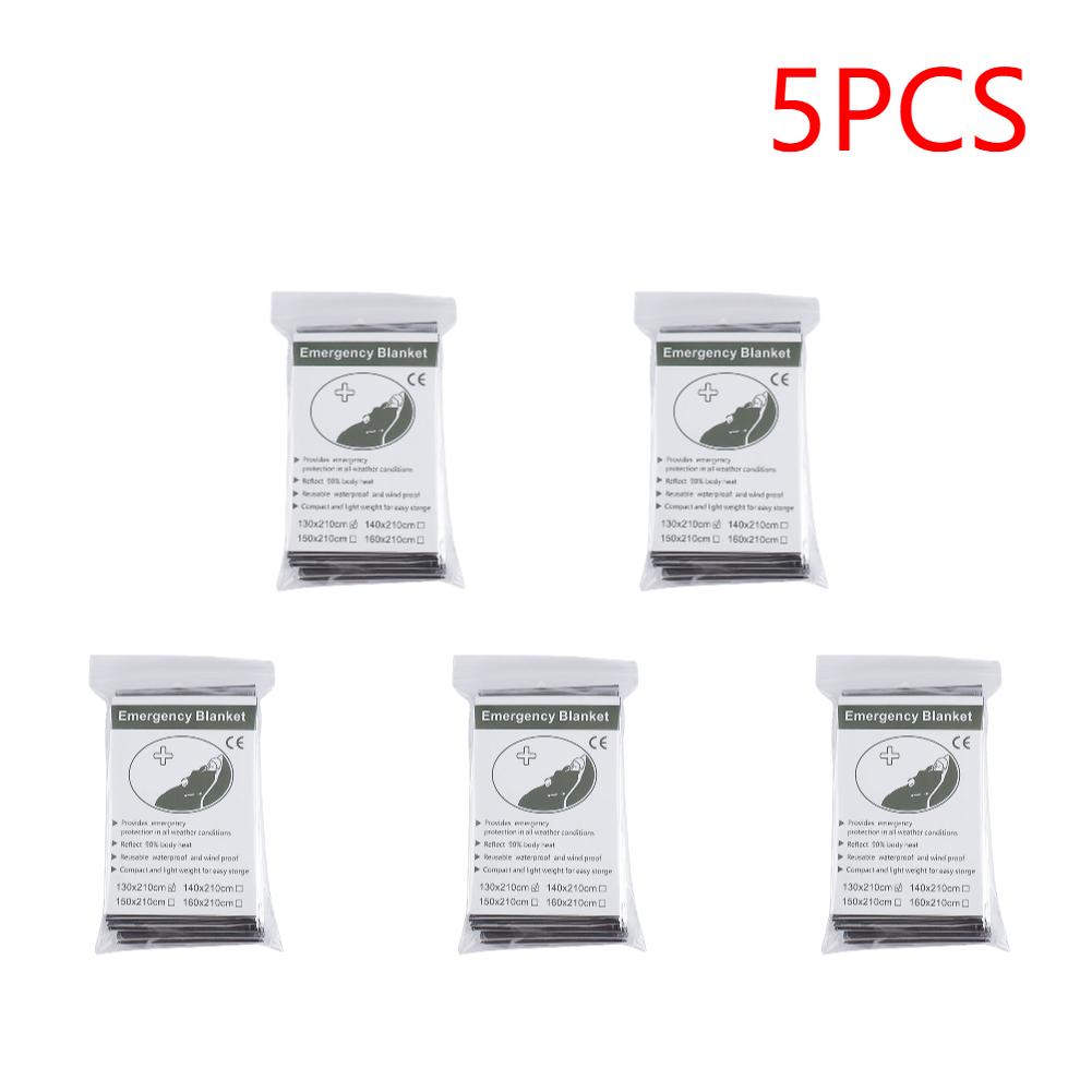 5-30PCS Emergency Blanket Outdoor Survive First Aid Rescue Kit Windproof Waterproof Foil Thermal Blanket for Camping