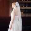 Stylish Artificial Pearls Veil Wedding Bride Veil With Secure Hair Comb Design Great For Bridal Shower Special Occasion