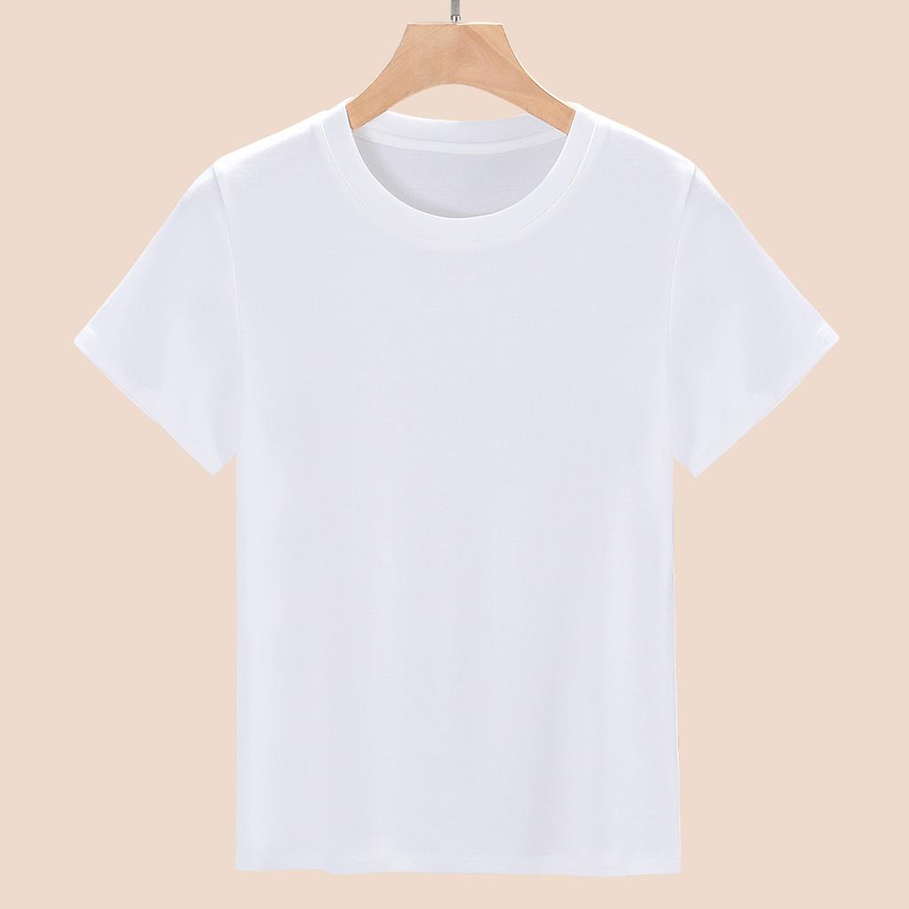 Women's Summer Short Sleeve Thin Base New Slimming Shoulder Top