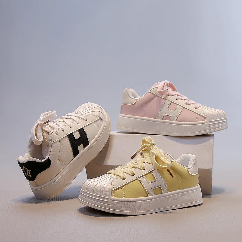 Soft Sole Fashion Cartoon Shell Head Children's Sports Shoes 2025 Summer and Autumn New Casual Boys Board Shoes Girls Tide