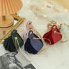 Velvet Drawstring Bag Embossed Floral Pattern Jewelry Storage Pouch Candy Bags For Wedding Party Favors Packaging Organizer