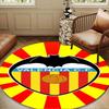 Valencia Cf Crest Design Round Mat, Anti-slip Circle Carpet Chair Rug For livingroom,Bedroom, Doormat Home Decor Gift Christmas Gifts