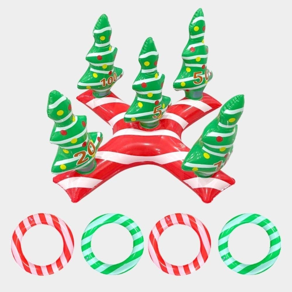 Reindeer Antler Ring Christmas Toss Toy PVC Ring Toss Game Funny Inflatable Christmas Tree Gift