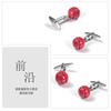 Spot New Baked Paint Fun Basketball Shaped Metal Cufflinks Foreign Trade Casual French Shirts Wholesale