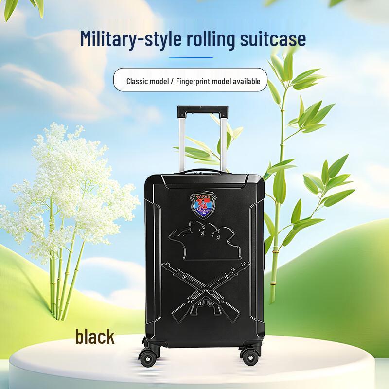 Classic Military Style Hardshell Spinner Luggage