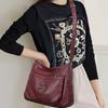 Multi-compartment Simple All-match Middle-aged and Elderly Mother's Large-capacity Casual Shoulder Crossbody Bag