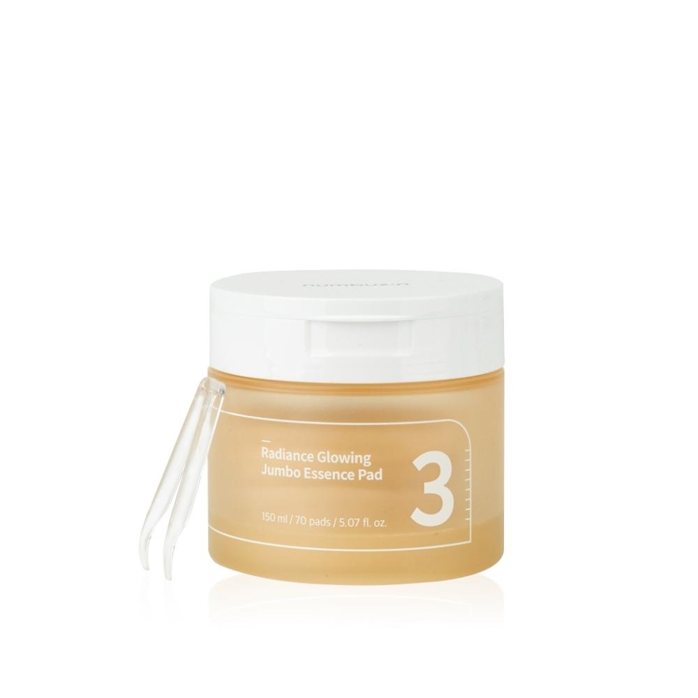 [numbuzin] No.3 Radiance Glowing Jumbo Essence Pad 150ml / 70 Pads