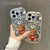 Phone Case: 2D Flat Design Suitable for iPhone 18 17 16 15 14 13 Pro Protective Case, Couple Style, Wool Bear, Christmas and Halloween Gift