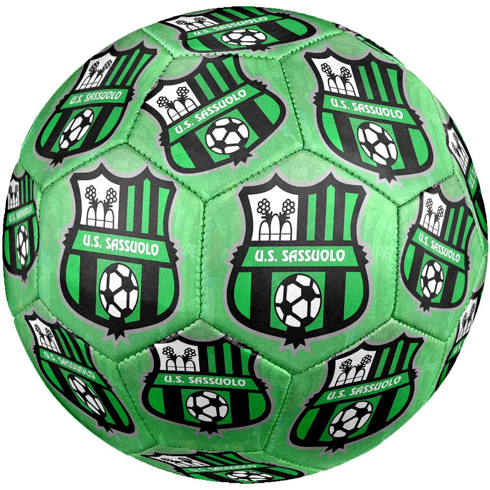 Sassuolo FC Size 5 Soccer Ball, Machine-Stitched PVC, Durable & High Bounce, All Ages Fit, Fan Merchandise, Matches & Outdoor Use.