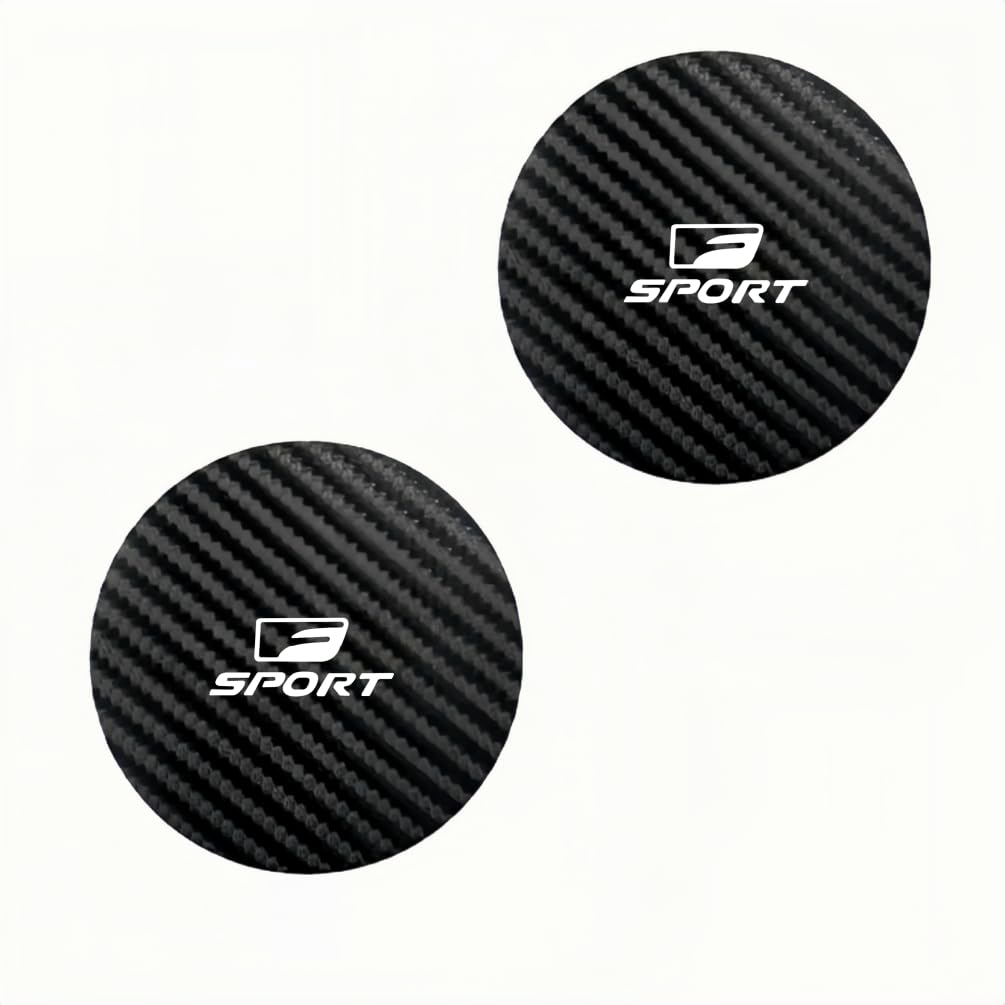 F Sport Exclusive Cup Thick Drink Pocket Carbon Fiber Texture on Both Compatible with All F Sport 2 Pieces High Protects Cup Round Car Accessory Sport
