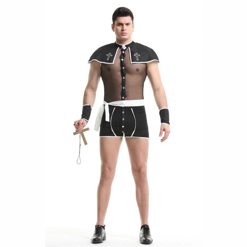 Halloween Kostüm Set Herren Sexy Arzt Krankenschwester Matrose Outfit Bühnenauftritt Kleidung Baumwollmischung Lingerie Stil